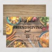 Laten we een gekookte Thanksgiving binnenuitnodigi Kaart (Voorkant / Achterkant)