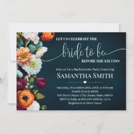 Laten we een gevierde bride tonen die de wijnmarin kaart