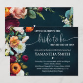 Laten we een gevierde bride tonen die de wijnmarin kaart (Voorkant / Achterkant)