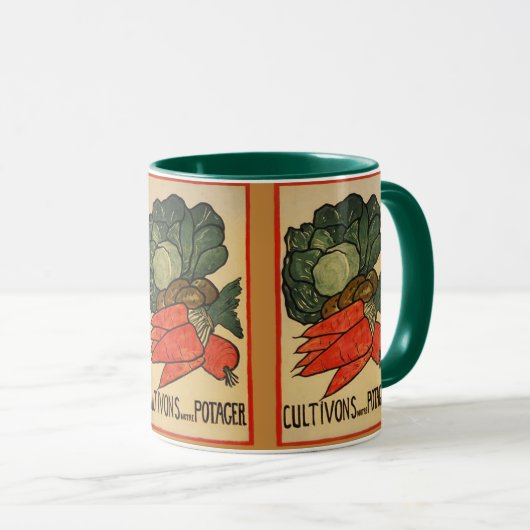 Laten we een groenten tuin kweken mok (Voorkant rechts)