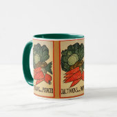 Laten we een groenten tuin kweken mok (Voorkant links)