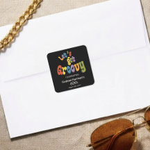 Laten we een Groovy 60e Verjaardagsfeest Envelopez