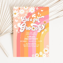 Laten we een groovy Daisy Hippie Verjaardag krijge Kaart
