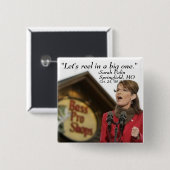 "Laten we een grote rol spelen." - Gepersonaliseer Vierkante Button 5,1 Cm (Voorkant /achterkant)