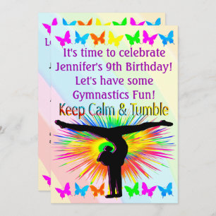 LATEN WE EEN GYMNASTIEKUITNODIGING ORGANISEREN KAART