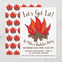 Laten we een kampvuur-bachelorfeest vieren