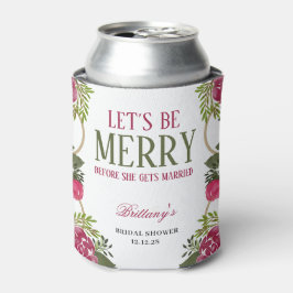 Laten we een Kerst Florale Bruidsdouche Hebben  Blikjeskoeler