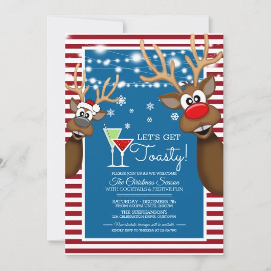 Laten we een kerstcadeautje met kerst krijgen kaart (Voorkant)