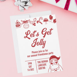 Laten we een Kerstfeest Vieren Rood Kaart