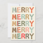 Laten we een Kerstfeestje Merry Holiday Kersttrui  Kaart (Achterkant)