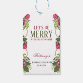 Laten we een Kerstmis Bruidsdouche hebben Cadeaulabel (Voorkant)