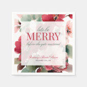 Laten we een Kerstmis Bruidsdouche hebben Servet (Voorkant)