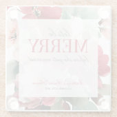 Laten we een Kerstmis Bruidsfeest hebben Glazen Onderzetter (Achterkant)