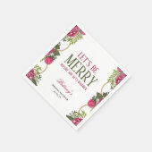 Laten we een Kerstmis Bruidsfeest Uitnodiging zijn Servet (Hoek)