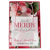 Laten we een Kerstmis Bruiloft Borrel hebben Medium Cadeauzakje (Voorkant)