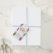 Laten we een Kerstmis Bruiloft Feest Vieren Cadeaulabel (Met Touw)