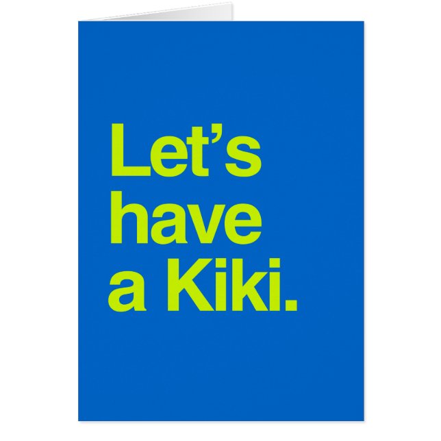 Laten we een kiki hebben (neon) (Voorkant)