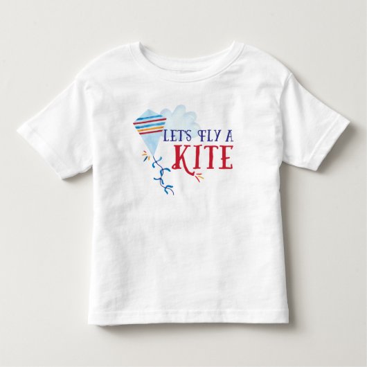 Laten we een Kite Kinder Shirt vliegen (Voorkant)