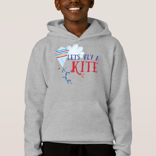 Laten we een Kite Kinder Sweatshirt vliegen (Voorkant)