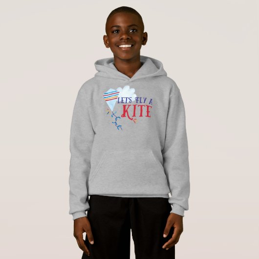 Laten we een Kite Kinder Sweatshirt vliegen (Voorkant volledig)