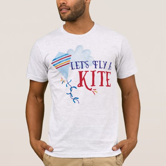 Laten we een Kite Mannen Shirt vliegen (Voorkant)