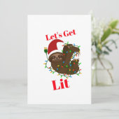 Laten we een kleine kerstboomgaard maken feestdagenkaart (Staand voorkant)