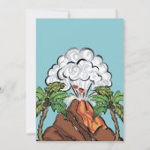 Laten we een laatste dinosaurus-uitnodiging voor d kaart (Achterkant)