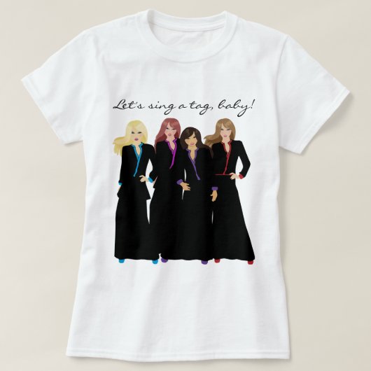 Laten we een Label Baby zingen T-shirt (Design voorkant)