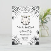 Laten we een laken gezicht krijgen Martini Hallowe Kaart (Staand voorkant)