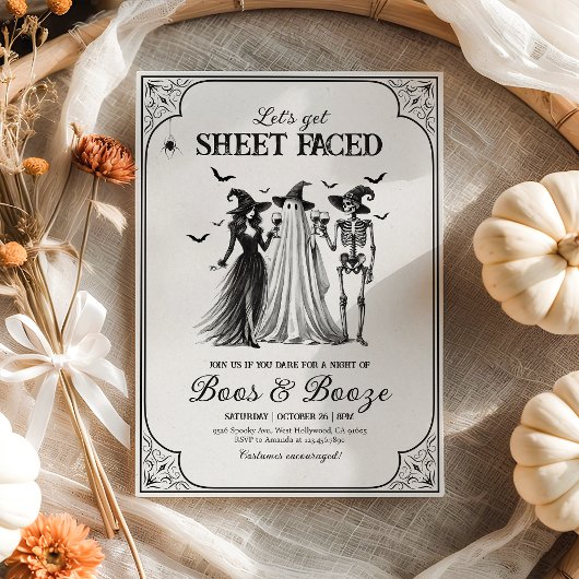 Laten we een laken onder ogen zien grappig volwass kaart