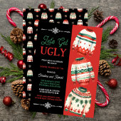 Laten we een lelijk kersttruienfeest krijgen kaart