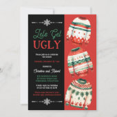 Laten we een lelijk kersttruienfeest krijgen kaart (Voorkant)