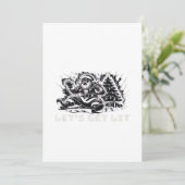 Laten we een leuke, grappige Kerst-vibe klassieker Feestdagenkaart (Staand voorkant)