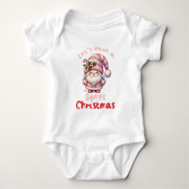 Laten we een leuke kerst hebben, kinderen romper