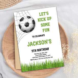 Laten we een leuke Soccer Birthday Invitations mak Kaart