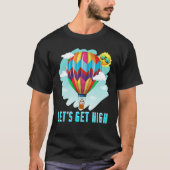 Laten we een luchtballon met hoge Vliegtuig voor h T-shirt (Voorkant)