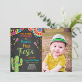 Laten we een Mexicaanse verjaardag Cactus Boy vier Kaart (Staand voorkant)