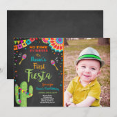 Laten we een Mexicaanse verjaardag Cactus Boy vier Kaart (Voorkant / Achterkant)