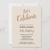 Laten we een moderne uitnodiging vieren. (Voorkant)