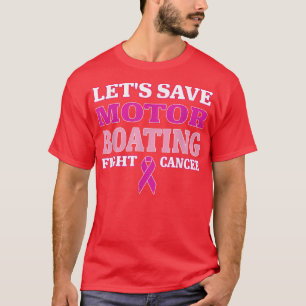 Laten we een motorboerenvechtstscherm redden t-shirt