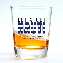 Laten we een ondeugend vrijgezellenfeest organiser shot glas