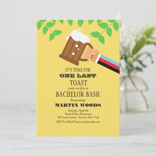 Laten we een paar bierbeurzen uitnodigen kaart (Staand voorkant)