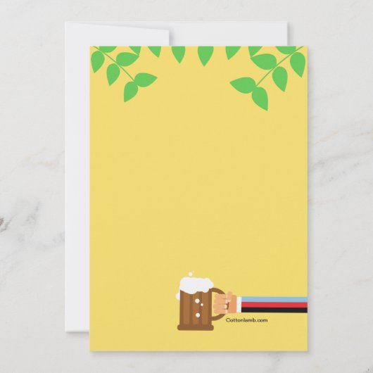 Laten we een paar bierbeurzen uitnodigen kaart (Achterkant)