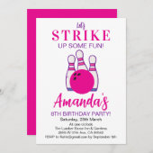 Laten we een paar leuke bowlingmeisjes verjaardag  kaart (Voorkant / Achterkant)