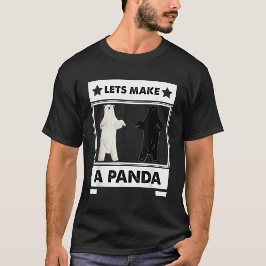 Laten we een panda maken t-shirt (Voorkant)
