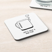 Laten we een pareltje nemen bier onderzetter (Linkerzijde)