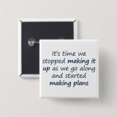 Laten we een plan maken vierkante button 5,1 cm (Voorkant /achterkant)
