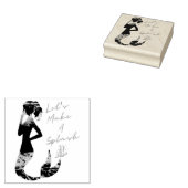Laten we een plash Mermaid Wood Art Stamp maken Rubberstempel (Gestempeld)