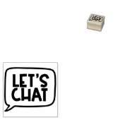 Laten we een praatje maken docentenstempel rubberstempel (Gestempeld)