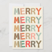 Laten we een prettige feestdag kerstfeestdag krijg kaart (Achterkant)